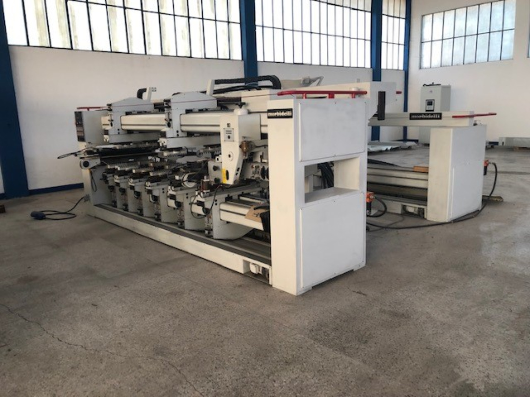 Linea di foratura elettronica MORBIDELLI - cod. A410404A, con più teste di foratura
